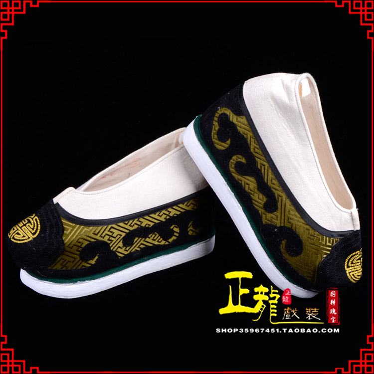 同安戏鞋方口鞋老生鞋老旦鞋三义斋纸底内高福字履