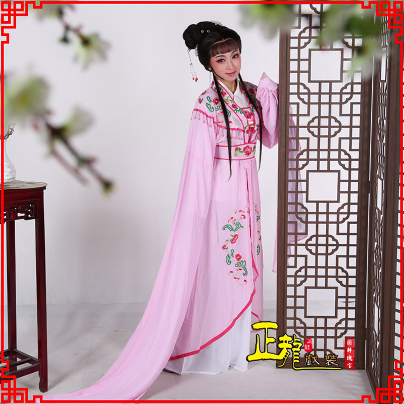 同安花旦黄梅戏服古装戏服水袖戏剧假云肩长披