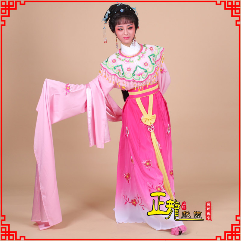 同安水袖青衣练功花旦服 梅花古装衣